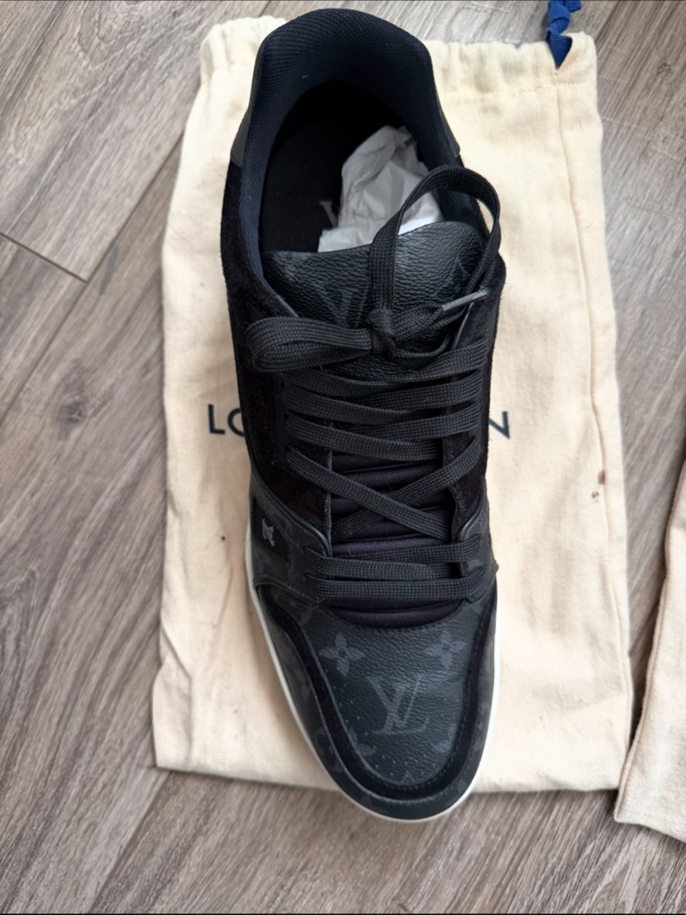 Louis Vuitton Men’s Black Monogram Low-Top Sneaker